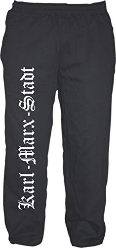 HB_Druck Karl-Marx-Stadt Jogginghose - Altdeutsch - Sweatpants - Jogger - Hose Schwarz 2XL von HB_Druck