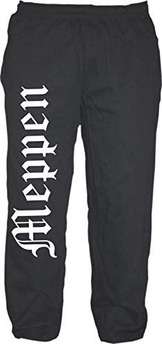 HB_Druck Meppen Jogginghose - Altdeutsch - Sweatpants - Jogger - Hose L Schwarz von HB_Druck