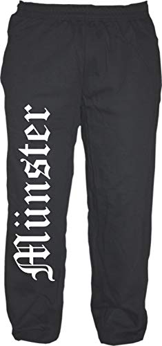 HB_Druck Münster Jogginghose - Altdeutsch - Sweatpants - Jogger - Hose Schwarz L von HB_Druck