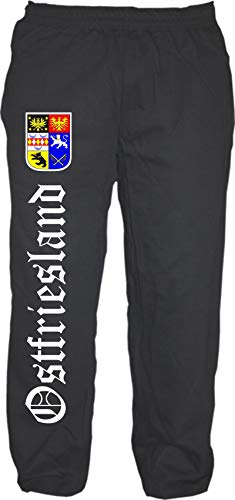 HB_Druck Ostfriesland Jogginghose - Altdeutsch - Sweatpants - Jogger - Hose 2XL Schwarz von HB_Druck