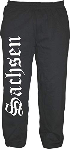 HB_Druck Sachsen Jogginghose - Altdeutsch - Sweatpants - Jogger - Hose Schwarz XL von HB_Druck