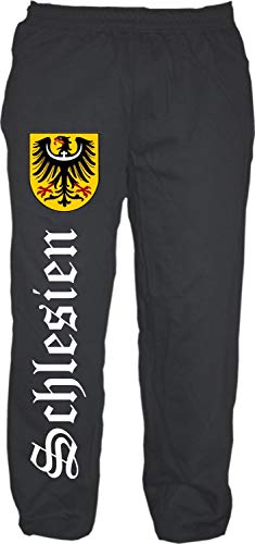 HB_Druck Schlesien Jogginghose - Altdeutsch - Sweatpants - Jogger - Hose M Schwarz von HB_Druck