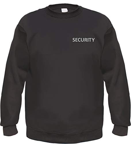 HB_Druck Security Sweatshirt Pullover Druck: Reflektierend 2XL Schwarz von HB_Druck