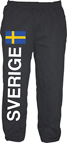 HB_Druck Sverige Jogginghose - Sweatpants - Jogger - Hose L Schwarz von HB_Druck