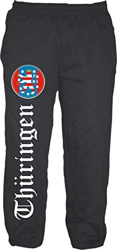 HB_Druck Thüringen Jogginghose - Altdeutsch - Sweatpants - Jogger - Hose XL Schwarz von HB_Druck