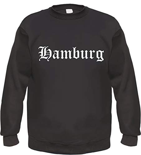 Hamburg Sweatshirt - Altdeutsch - Bedruckt - Pullover XL Schwarz von HB_Druck
