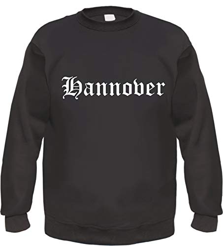 Hannover Sweatshirt - Altdeutsch - Bedruckt - Pullover L Schwarz von HB_Druck