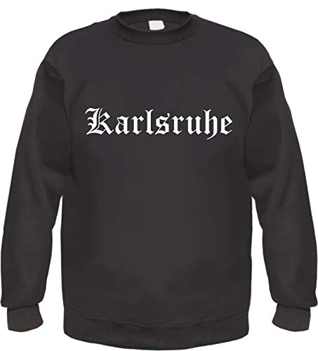 Karlsruhe Sweatshirt - Altdeutsch - Bedruckt - Pullover M Schwarz von HB_Druck