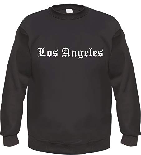 Los Angeles Sweatshirt - Altdeutsch - Bedruckt - Pullover Schwarz 4XL von HB_Druck
