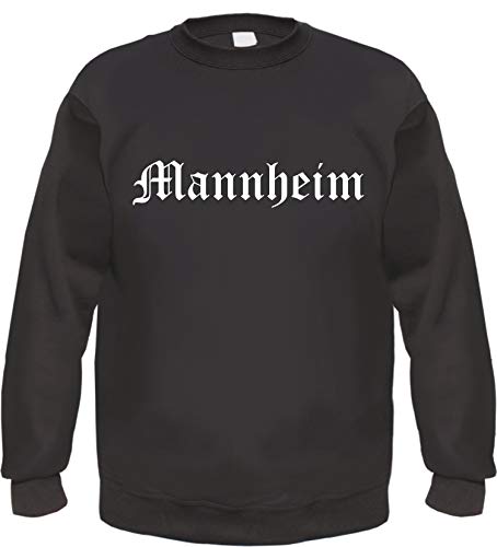 Mannheim Sweatshirt - Altdeutsch - Bedruckt - Pullover L Schwarz von HB_Druck