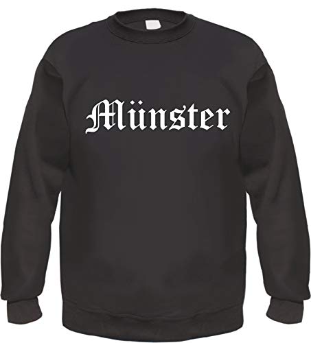 Münster Sweatshirt - Altdeutsch - Bedruckt - Pullover 2XL Schwarz von HB_Druck