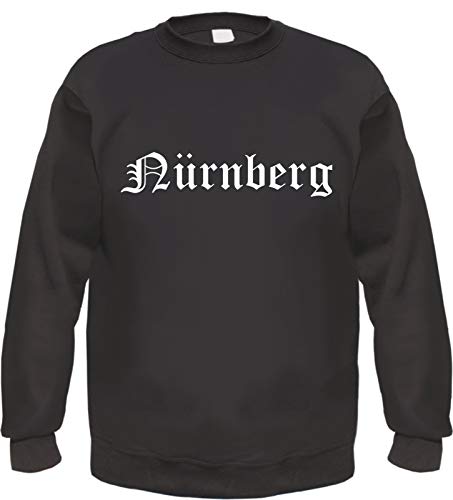 Nürnberg Sweatshirt - Altdeutsch - Bedruckt - Pullover L Schwarz von HB_Druck