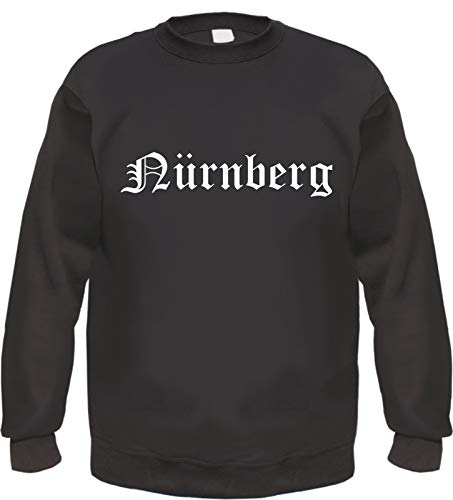 Nürnberg Sweatshirt - Altdeutsch - Bedruckt - Pullover XL Schwarz von HB_Druck