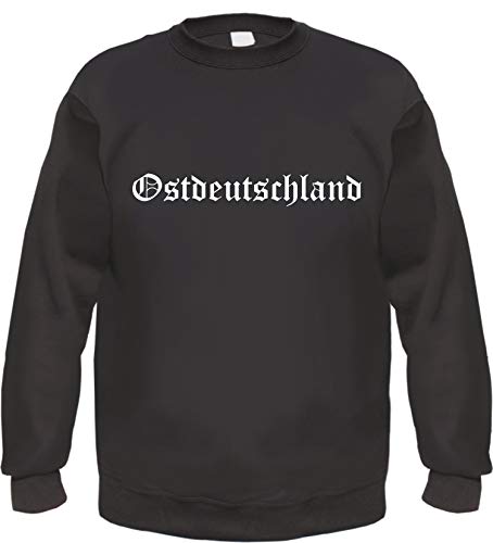Ostdeutschland Sweatshirt - Altdeutsch - Bedruckt - Pullover 2XL Schwarz von HB_Druck