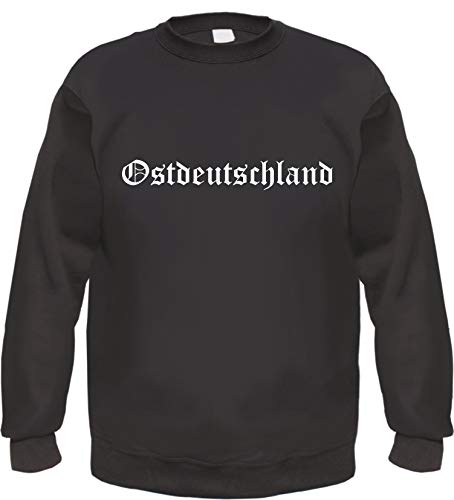 Ostdeutschland Sweatshirt - Altdeutsch - Bedruckt - Pullover M Schwarz von HB_Druck