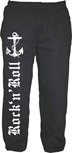 Rock n Roll Anker Jogginghose - Altdeutsch - Sweatpants - Jogger - Hose S Schwarz von HB_Druck