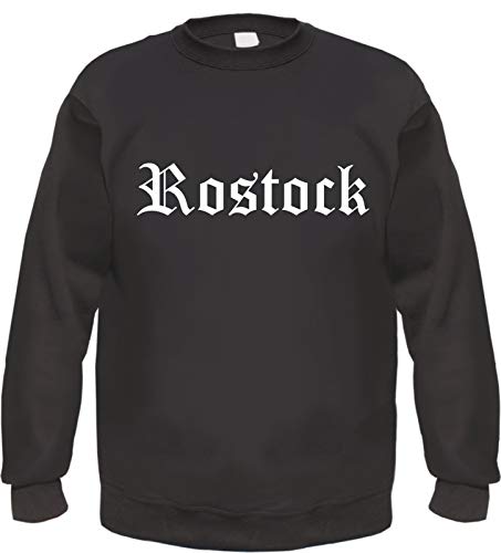 Rostock Sweatshirt - Altdeutsch - Bedruckt - Pullover L Schwarz von HB_Druck