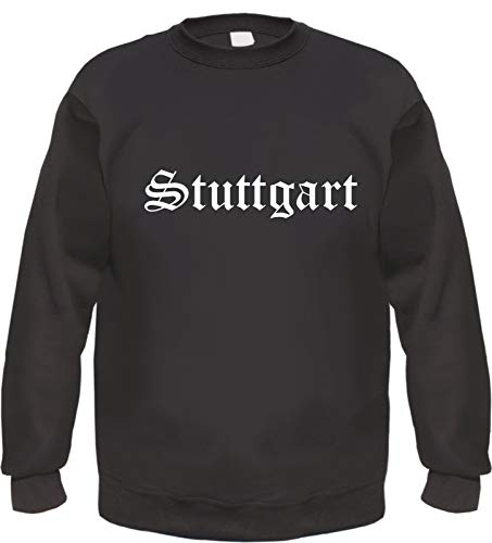 Stuttgart Sweatshirt - Altdeutsch - Bedruckt - Pullover L Schwarz von HB_Druck