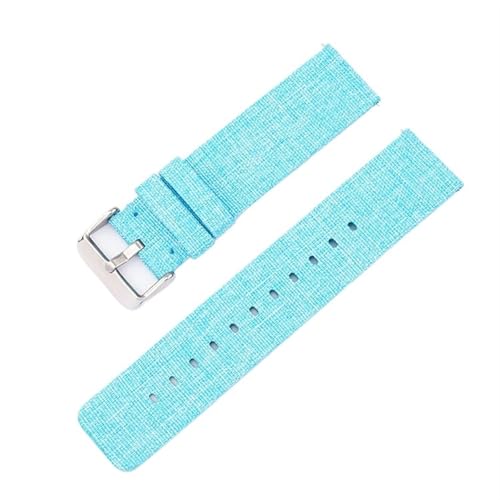 HBGRVCKS Schnellverschluss-Uhrenarmband aus Nylon, 12 14 16 18 20 22 mm, gewebtes Uhrenarmband aus Canvas, Unisex-Uhrenarmband, Sportuhrenarmband, Uhrenersatzarmband(Blue 1,18mm) von HBGRVCKS
