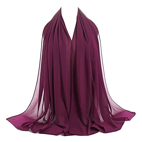 HBH Chiffon Stola Chiffonschal - Brautstola perfekt zum Brautkleid - Festliche Chiffonstola - Abendstola - Elegant Klassisch - Hochzeit Abendkleid Abiballkleid 210 * 70cm diverse Farben von HBH