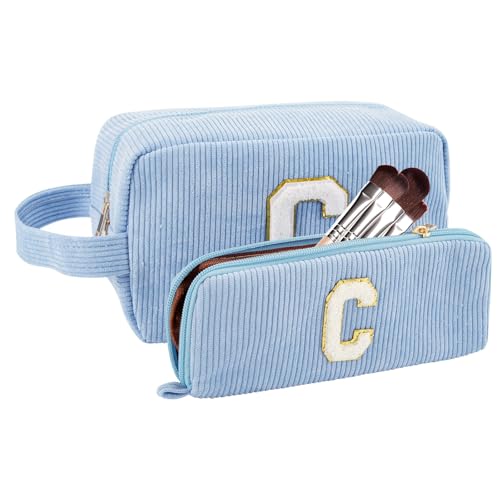 A-Z Personalisierte Make-up-Tasche für Damen, Kosmetiktaschen für Frauen, tragbare Make-up-Kulturbeutel, Braut-Brautjungfer-Geschenk, Kosmetiktasche, Geschenke für beste Freundin, C, Klassisch A-Z Personalisierte Make-up-Tasche für Damen, Kosmetiktaschen für Frauen, tragbare Make-up-Kulturbeutel, Braut-Brautjungfer-Geschenk, Kosmetiktasche, Geschenke für beste Freundin, C, Klassisch von HBJSP