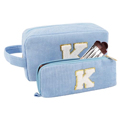 A-Z Personalisierte Make-up-Tasche für Damen, Kosmetiktaschen für Frauen, tragbare Make-up-Kulturbeutel, Braut-Brautjungfer-Geschenk, Kosmetiktasche, Geschenke für beste Freundin, K, Klassisch A-Z Personalisierte Make-up-Tasche für Damen, Kosmetiktaschen für Frauen, tragbare Make-up-Kulturbeutel, Braut-Brautjungfer-Geschenk, Kosmetiktasche, Geschenke für beste Freundin, K, Klassisch von HBJSP