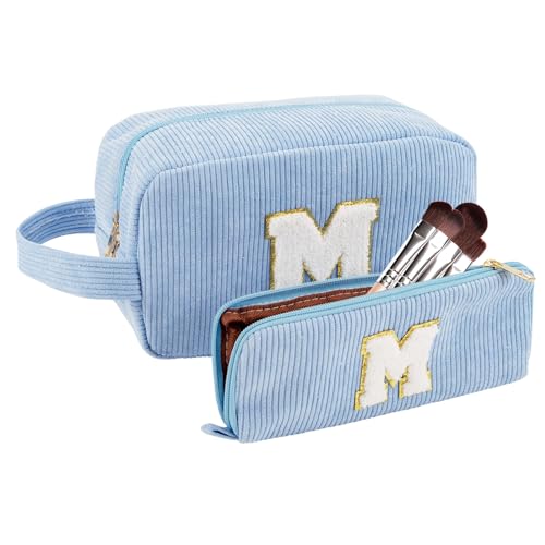 A-Z Personalisierte Make-up-Tasche für Damen, Kosmetiktaschen für Frauen, tragbare Make-up-Kulturbeutel, Braut-Brautjungfer-Geschenk, Kosmetiktasche, Geschenke für beste Freundin, M, Klassisch A-Z Personalisierte Make-up-Tasche für Damen, Kosmetiktaschen für Frauen, tragbare Make-up-Kulturbeutel, Braut-Brautjungfer-Geschenk, Kosmetiktasche, Geschenke für beste Freundin, M, Klassisch von HBJSP