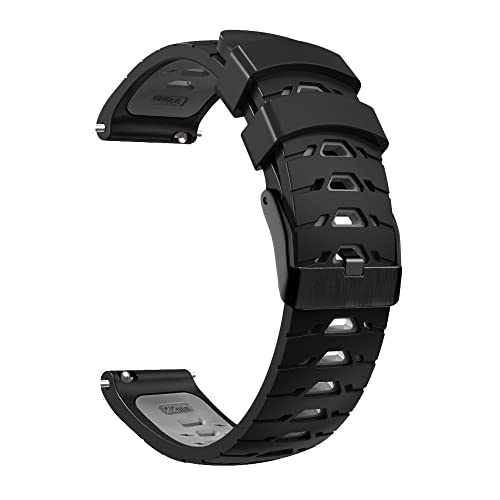 20 x 22 mm Armbänder für Garmin Venu 2 Plus 2Plus Vivoactive 3 4 Armband, Silikon, Ersatzarmband für Forerunner 245M 645 745 Armband（D，20mm Width von HBYLEE