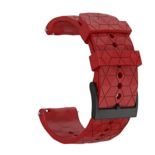 24 mm Ersatz-Silikon-Smartwatch-Armbänder für Suunto D5/7/9/Baro Spartan Sport Wrist HR Baro Smartwatch Uhrenarmbänder Armband（Schwarz/Gelb，For 9) von HBYLEE
