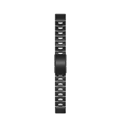 Armband für Garmin Fenix 6 5 Plus 3 3HR 935 945 S60 Armband aus Titanlegierung für Fenix 7X 7（Schwarz，22mm Fenix 5 5Plus von HBYLEE