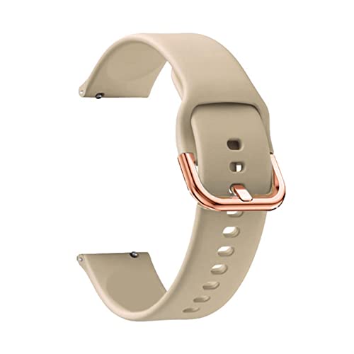 Correa ES Magic2 Silikon-Armband für Huawei Watch GT 2, 42 mm, 42 mm, Zubehör（schwarz/weiß，20mm Universal) von HBYLEE