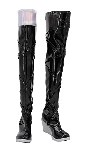 Game KDA Seraphine Cosplay PU Stiefel High Heel Schuhe Halloween Cosplay Requisite Game KDA Seraphine Cosplay PU Stiefel High Heel Schuhe Halloween Cosplay Requisite von HBYLEE