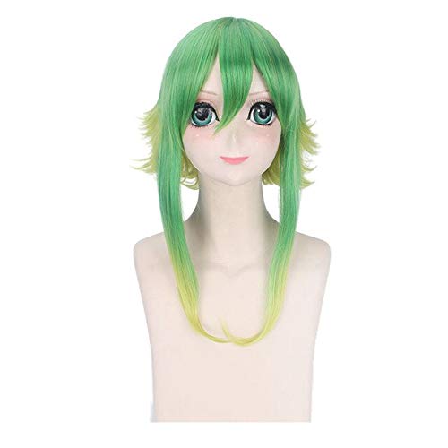 HBYLEE- 40 cm Vocaloid Gumi Flauschige Cosplay Perücke Grün Gelb Ombre Haar Perücken Für Frauen Hitzebeständige Kunstfaser 4 Modelle grün ombre[Farbe:grüne Ombre] von HBYLEE