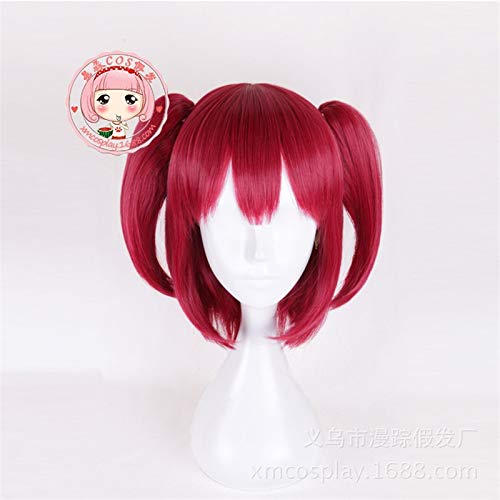 HBYLEE- Anime Coer Wig. Anime LoveLive Sunshine Rubin Kurosawa Perücke Cosplay Kostüm Liebe Live- Frauen Kurze rote Haare Halloween Party Perücken MZ-006[Farbe:Rosa] von HBYLEE