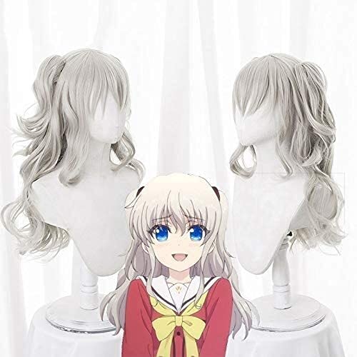 HBYLEE- Anime Coser Wig Charlotte Tomori Nao 70 cm lang violett Cosplay Kostüm Hitzebeständig Kunsthaarperücken + Perücke Caps[Farbe:-] von HBYLEE