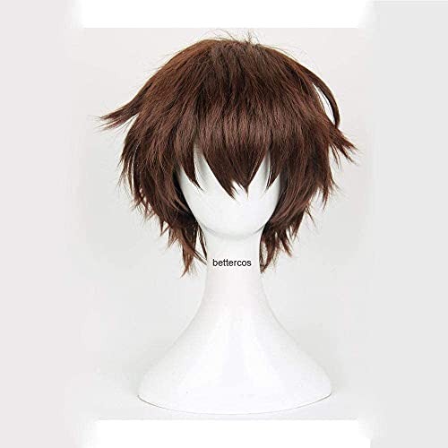 HBYLEE Anime Coser Wig Seraph Ende Yoichi Saotome Cosplay Perücke, kurze Perücke, braunes Haar + hitzebeständige synthetische Perücke[Farbe:nach Plan] von HBYLEE