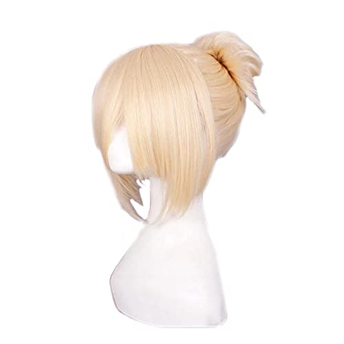 HBYLEE- Anime Coser pruik Angriff auf Titan Annie Leonheart Cosplay Perücke Anime Blonde gefälschte Haare Frauen Mädchen Synthetische Haare Halloween Party Perücken[Farbe:Blond ] von HBYLEE