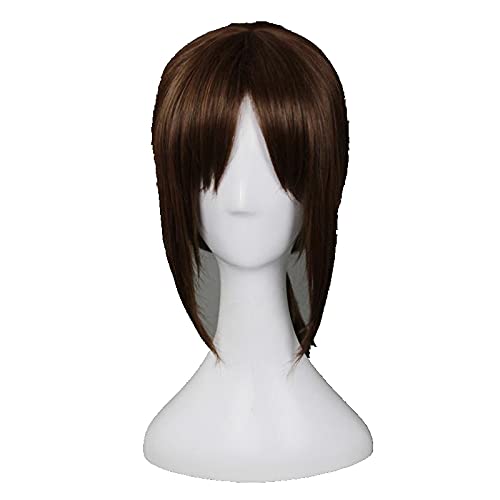 HBYLEE- Anime Coser pruik Anime Angriff auf Titan Ymir Cosplay Aurgelmir Medium Braune Perücke + Perücke Cap Synthetische Haare Halloween Party Requisiten Mädchen Frauen[Farbe:Onecolor] von HBYLEE