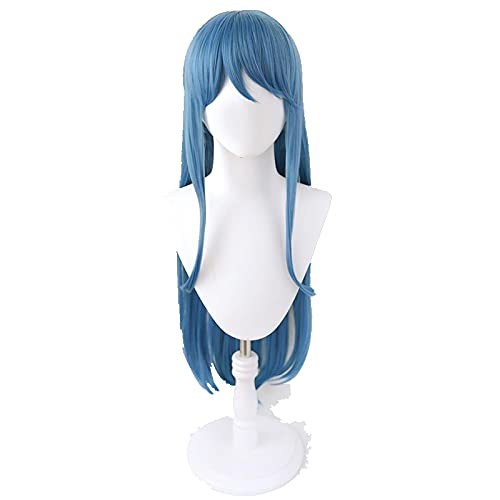 HBYLEE- Anime Coser pruik Anime Maizono Sayaka Long Blue Cosplay Perücke Synthetische Haare Dangan Ronpa + Perücke Cap Party Rollenspiel Mädchen Frauen[Farbe:-] von HBYLEE