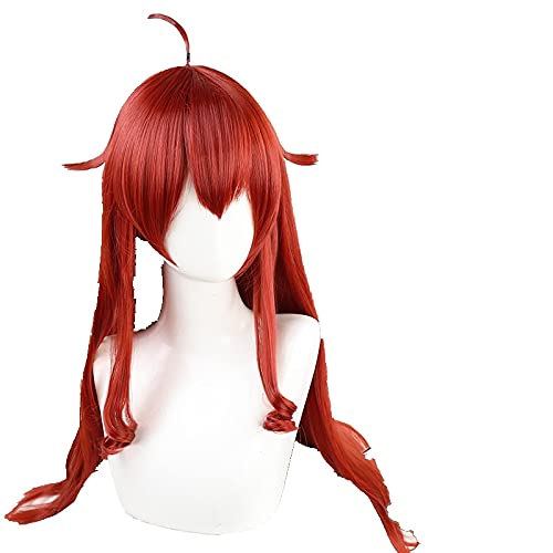 HBYLEE- Anime Coser pruik Anime Mushoku Tenseei Eris Boreas Cosplay Rote Lange Perücke arbeitslose Reinkarnation+ Perücke Kappe Synthetische Haarparty Mädchen Frauen[Farbe:Onecolor] von HBYLEE