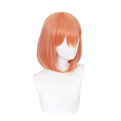 HBYLEE Anime Coser pruik Anime The Quintesential Quintuplets Nakano Yotsuba Cosplay Kurze orangefarbene Perücke synthetische Haare + Perücke Cap Party Rolle Spielen Mädchen[Farbe:nach Plan] von HBYLEE