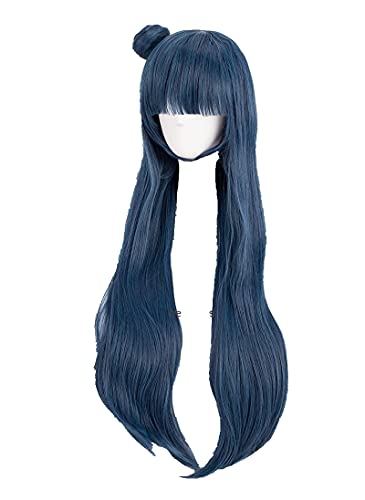 HBYLEE Anime Coser pruik LoveLive Sunshine Tsushima Yoshiko Cosplay Perücken Liebe Live Aqour Yohane Hitzebeständige Synthetische Haarperücke+ Perücke Kappe[Farbe:nach Plan] von HBYLEE