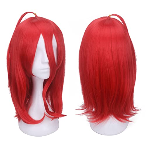 HBYLEE- Anime Cosplay Perücke für Cinnabar Perücke,Short Red Perücke Synthetisches Haar,Halloween Kostüm Perücke,für Party Karneval Weihnachten[Farbe:-] von HBYLEE