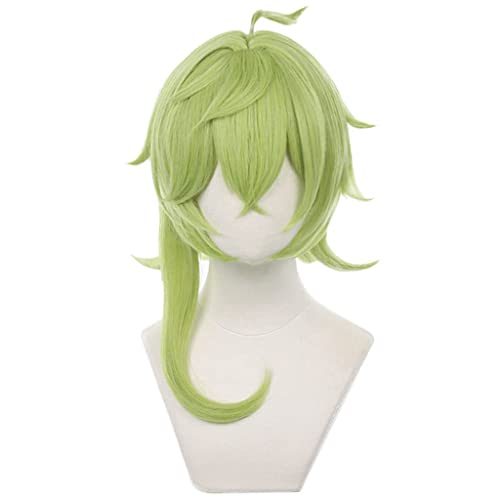 HBYLEE- Anime Cosplay Perücke für Collei Perücke,Green Wavy Perücke Synthetisches Haar,Halloween Kostüm Perücke,für Party Karneval Weihnachten[Farbe:Green] von HBYLEE
