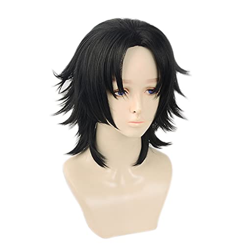 HBYLEE- Anime Cosplay Perücke für Jiro Yamada Perücke,Short Black Perücke Synthetisches Haar,Halloween Kostüm Perücke,für Party Karneval Weihnachten[Farbe:Black] von HBYLEE