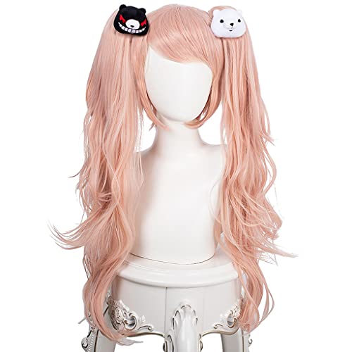 HBYLEE- Anime Cosplay Perücke für Junko Enoshima Perücke,Pink Lolita Long Perücke Synthetisches Haar,Halloween Kostüm Perücke,für Party Karneval Weihnachten[Farbe:Pink] von HBYLEE