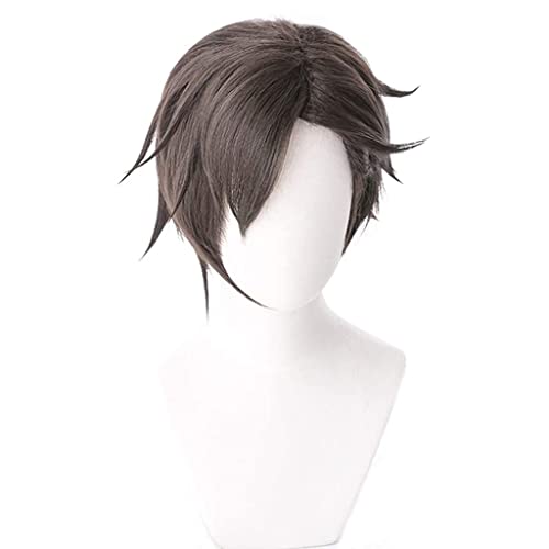 HBYLEE- Anime Cosplay Perücke für Jyuto Iruma Perücke,Short Brown Perücke Synthetisches Haar,Halloween Kostüm Perücke,für Party Karneval Weihnachten[Farbe:Brown] von HBYLEE