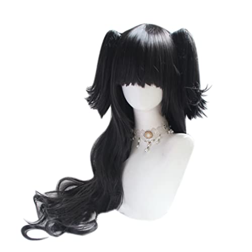 HBYLEE- Anime Cosplay Perücke für Kate Perücke,Long Black Perücke Synthetisches Haar,Halloween Kostüm Perücke,für Party Karneval Weihnachten[Farbe:Black] von HBYLEE