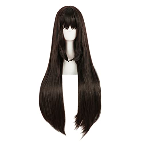 HBYLEE- Anime Cosplay Perücke für Kurosawa Dia Perücke,Long Straight Brown Perücke Synthetisches Haar,Halloween Kostüm Perücke,für Party Karneval Weihnachten[Farbe:Brown] von HBYLEE