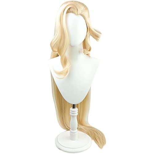 HBYLEE- Anime Cosplay Perücke für La Signora Perücke,Long Blonde Perücke Synthetisches Haar,Halloween Kostüm Perücke,für Party Karneval Weihnachten[Farbe:Blond ] von HBYLEE